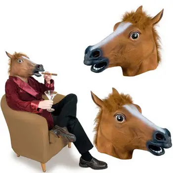 

Party Silicone Horse Head Mask Halloween Mask Prop Style Toys Scary Mask Cosplay Masquerade Masks Party Supplies Party Favors