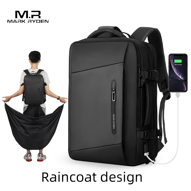 Offerte Mark Ryden 17 pollici Del Computer Portatile Zaino Impermeabile Sacchetto Maschio di Ricarica USB Multi strato tazza di Spazio di Viaggio Sacchetto Maschio Anti ladro Mochila