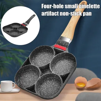 

Deep Fried Omelet Mold Cast Iron Pan Egg Dumpling Pot Household Egg Burger Machine Uncoated Non-stick Pan Kitchen Helper BJStore