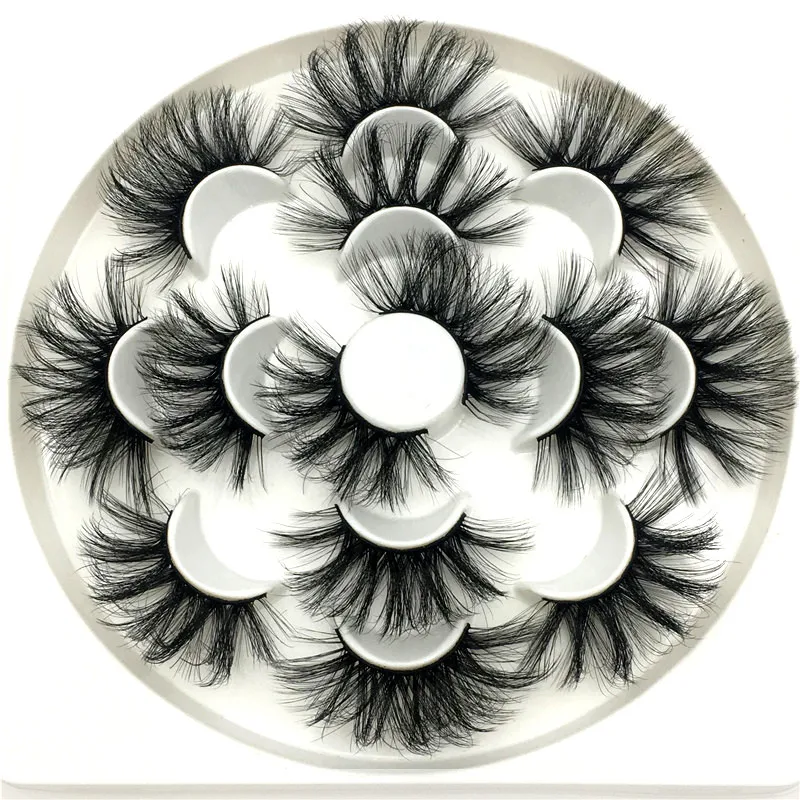 

5/7 Pairs 25mm lashes mink eyelashes,No cruelty artificial 3d mink lashes natural False Eyelashes wholesale eyelash extension