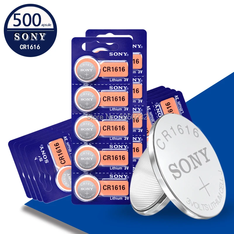 Sony 500 шт. cr1616 3v батарея таблеточного типа батарея DL1616 BR1616 ECR1616 5021LC L11 L28 KCR1616 для мобильного часо-компьютер