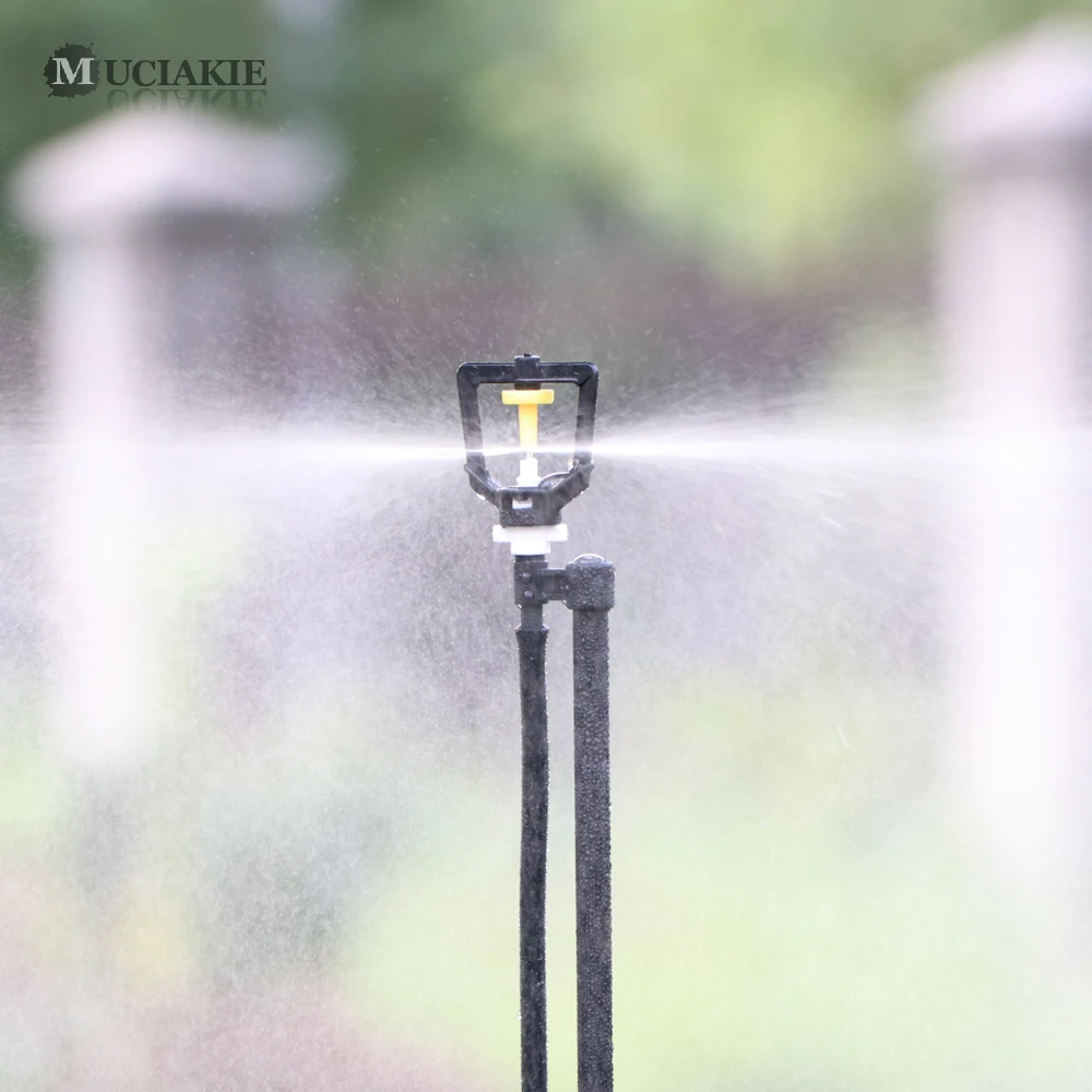 20PCS 30LPH Refraction Misting Nozzle 4/7mm Barbed Garden Cooling Irrigation Atomization Sprinklers Spray Mist Atomiser