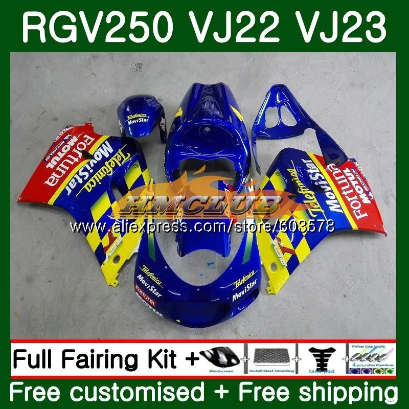 Корпус для SUZUKI SAPC VJ22 RGV 250 94 95 96 97 98 Movistar красный 18CL. 12 RGV-250 VJ23 RGV250 1988 1994 1995 1996 1997 1998 обтекатель - Цвет: No. 1