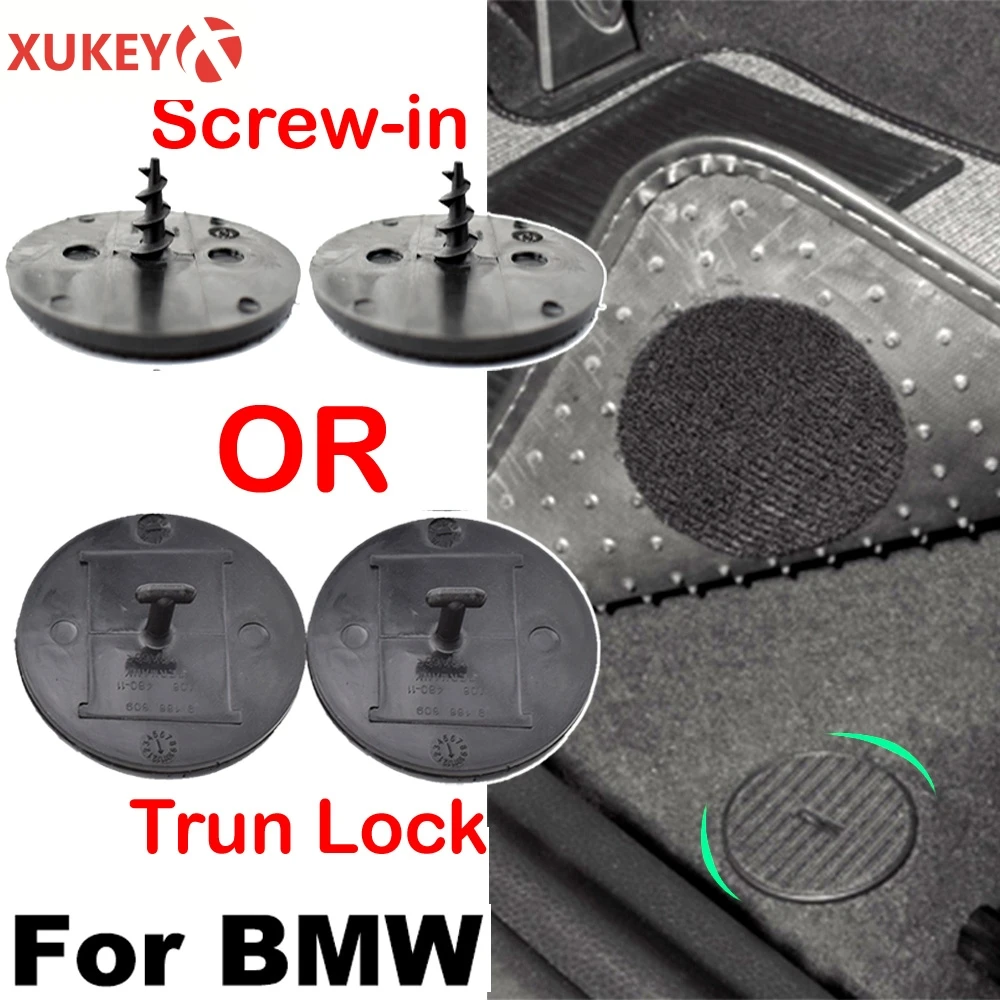 

2x For BMW Clip Car Mat Clips Fixings Auto Fasteners Floor Twist Trun Lock T Shape Carpet Holder Sticker For BMW MINI