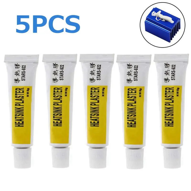 

Aokin 5PCS 3D Printer Parts Thermal Conductive Heatsink Plaster Viscous Adhesive Compound Glue For PC GPU IC