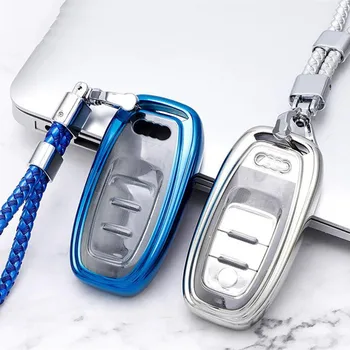 Cover per chiave/telecomando per Audi A1 A3 A4 A5 A6 A7 A8 Quattro Q3 Q5 Q7 2009 2010 2014 2012 2013 2015 2011 accessori 2 Cover per chiave/telecomando per Audi A1 A3 A4 A5 A6 A7 A8 Quattro Q3 Q5 Q7 2009 2010 2014 2012 2013 2015 2011 accessori - Copertura chiave dell automobile Fob custodia Shell per Audi A1 A3 A4 A5 A6 A7