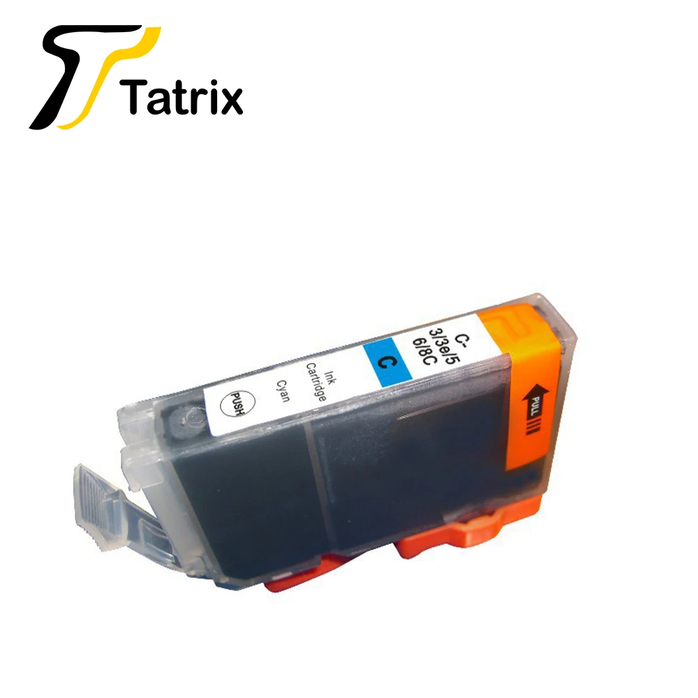 Tatrix 5PK сменный картридж для canon BCI-3E, BCI-6bk/c/m/y для i560 i865 i4000 ip4000R ip5000