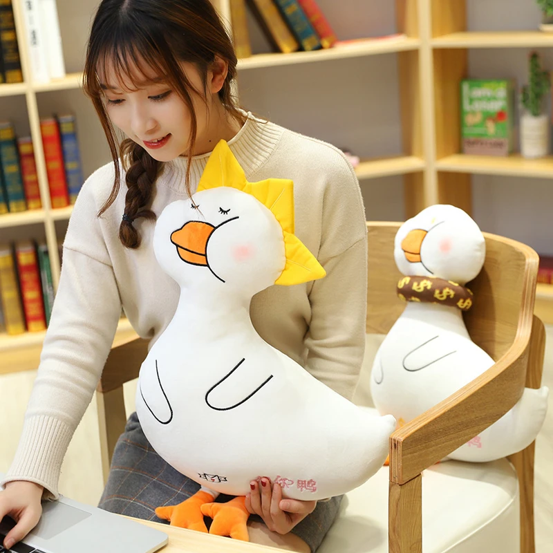 Лидер продаж 50/60 см имитация животного "Дональд Дак", мягкие куклы милые седой мягкая игрушка-утка Животные Plushie кукла подушка для детей подарки на день рождения