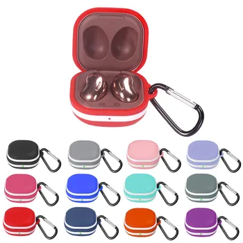 

Soft Silicone Earphone Protective Case for Samsung Galaxy Buds Live Earphones Accessories Shockproof Shell Cover with Hook