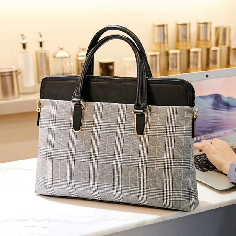 Женский деловой портфель сумки 13 14 дюймов Сумка для ноутбука сумка через плечо для Macbook Dell hp acer сумка для компьютера 15,6 дюймов
