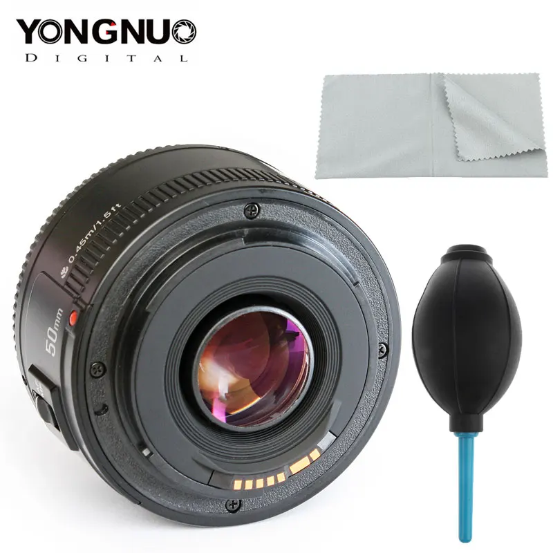Объектив YONGNUO YN EF 50 мм f/1 8 AF для Canon EOS 350D 450D 500D 600D 650D 700D Диафрагма объектива камеры