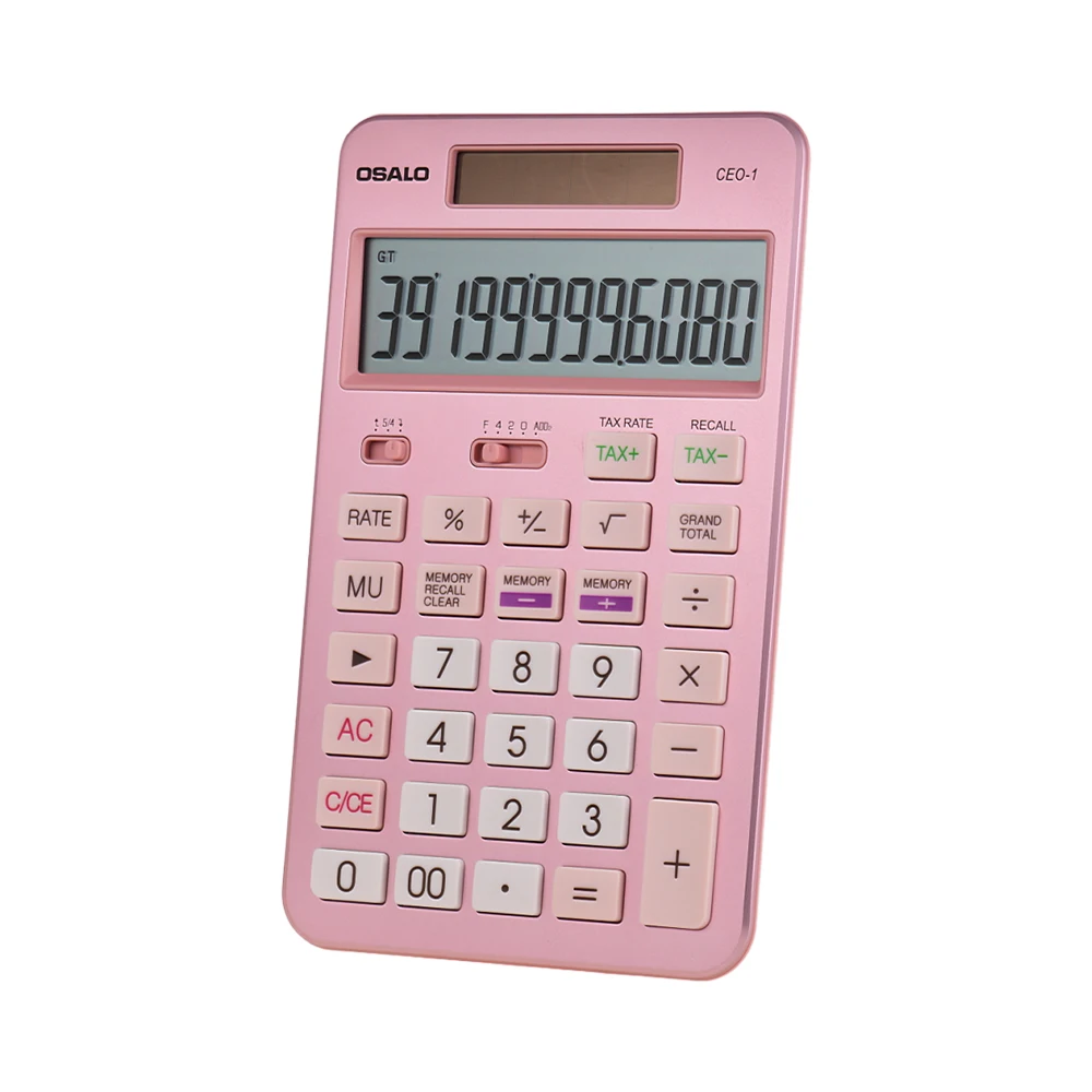 Настольный калькулятор налоговая функция счетчик 12 цифр солнечной& amp батареи двойной мощности с большим ЖК-дисплеем для учета школьного использования