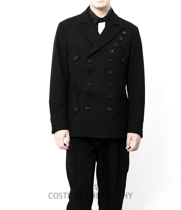 

S-6XL 2020 New men's clothing Hair Stylist Fashion model Multi button double-breasted Suit plus size singer costumes
