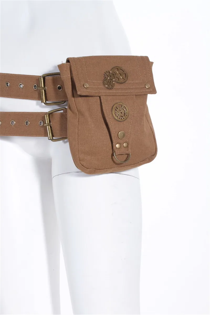 

RQ-BL Red Queen's Black Legion Steampunk Pocket Belt Khaki SP039