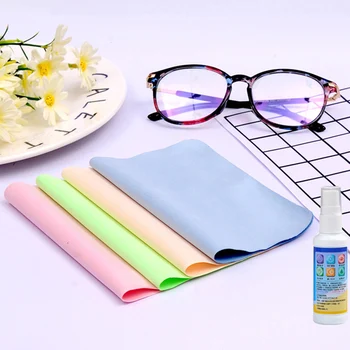 

5 Pcs/pack Eyeglasses Cleaning Cloth Microfiber Phone Screen Cleaner Cloth Sunglasses Camera Duster Wipes Eyewear Accessories