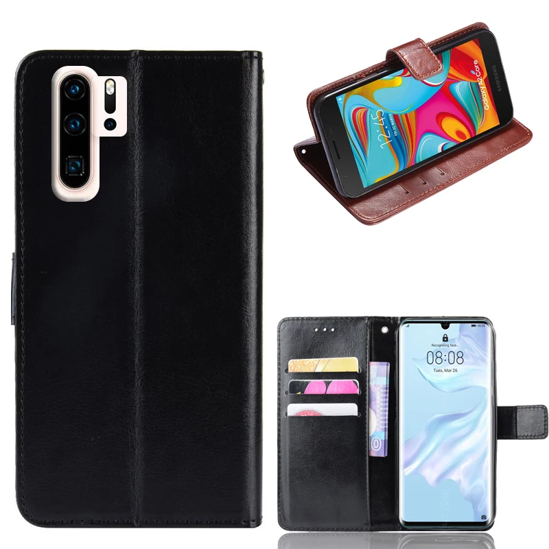 For Huawei P30 Pro Core Flip Phone Case For Huawei P30 Pro VOG-L09 VOG-L29 Cover Luxury classic PU Leather Phone Case