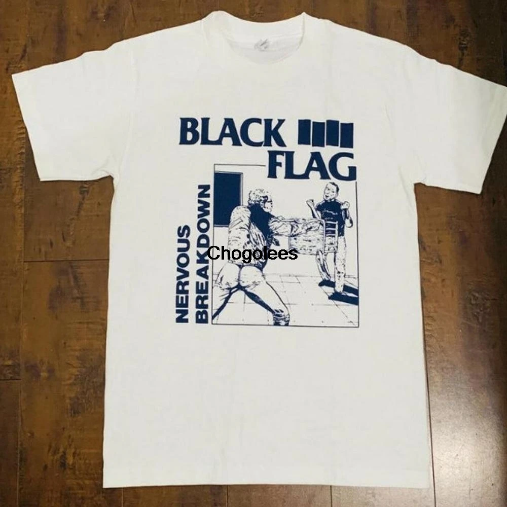Black flag nervous breakdown shirt Clearance