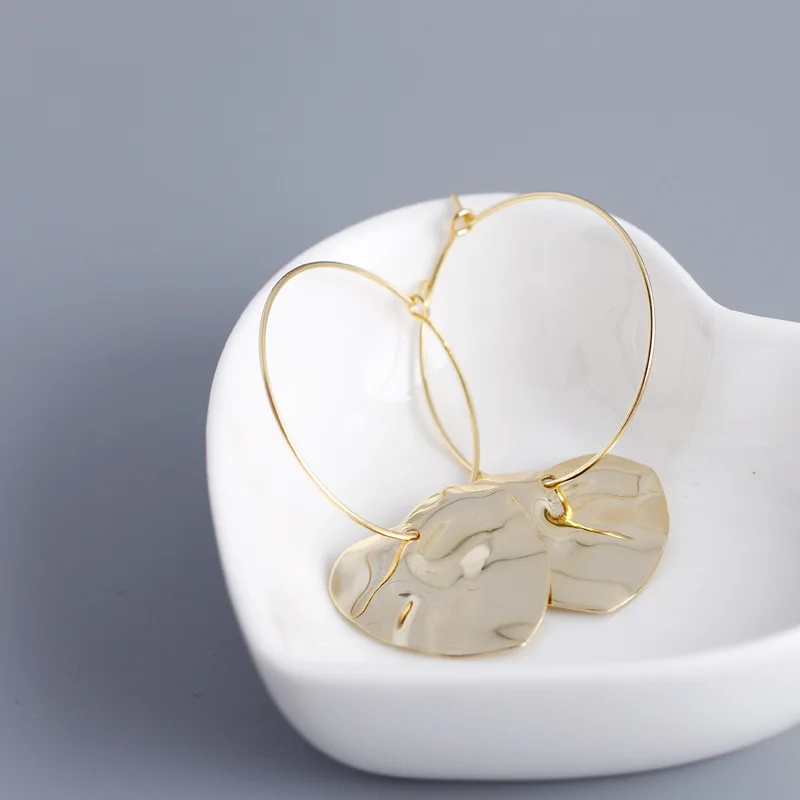 Серьги из серебра 925 пробы, модные, вогнутые, выпуклые, в форме сердца, Преувеличенные, крупные серьги для темпераментных женщин, девушек, серебряные серьги jewe
