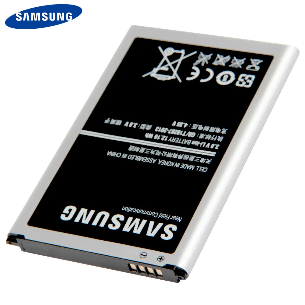 Оригинальный аккумулятор Samsung B800BC B800BE для GALAXY NOTE 3 N9006 N9005 N900 N9009 N9008 N9002 Note3 с NFC 3200