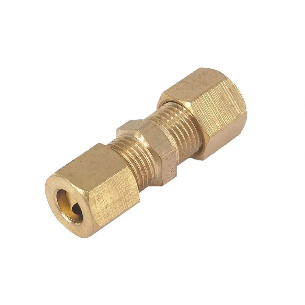3/16" OD Brass Compression Fitting Straight Union Connector Automobile brake hose fittings 3/16" nozzle