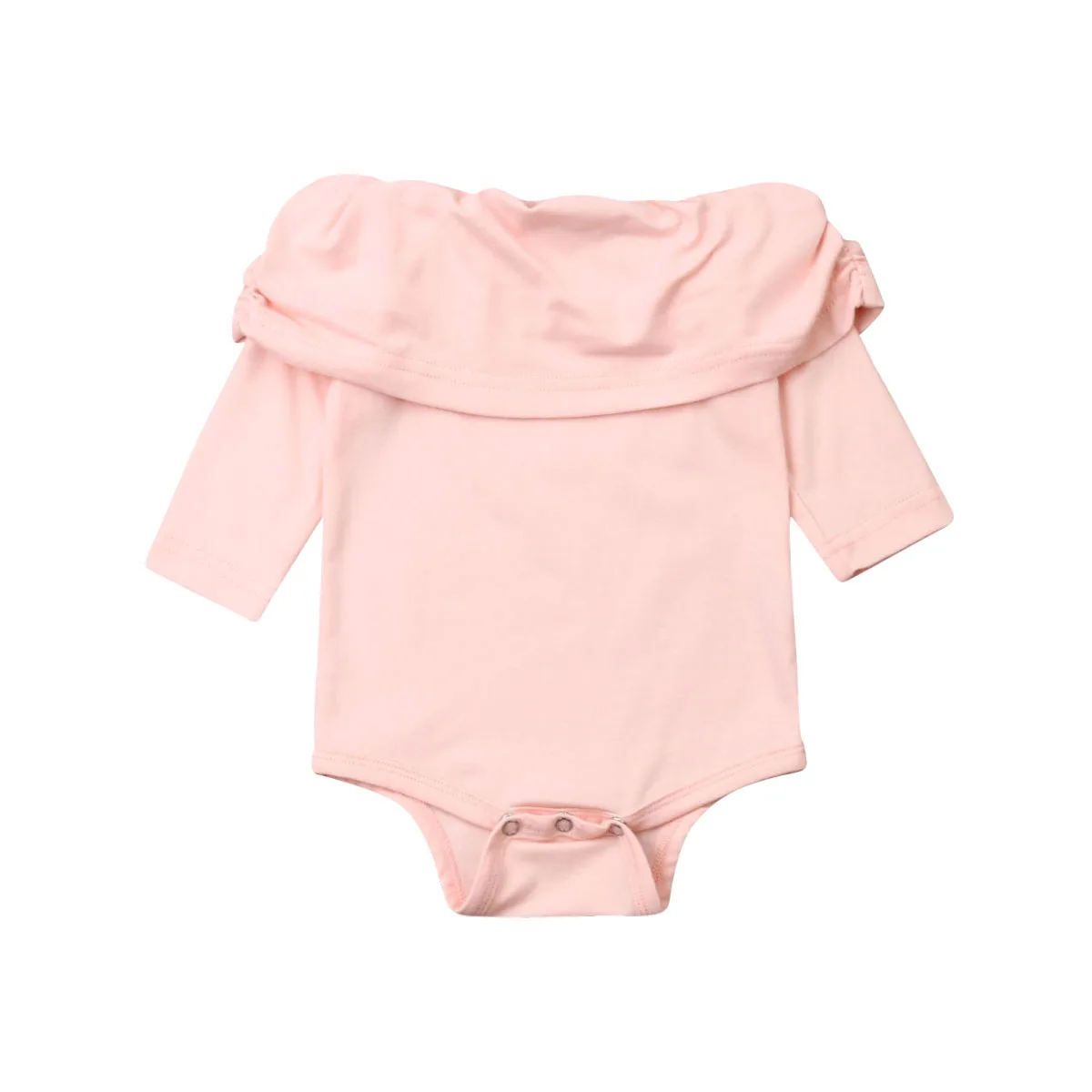 Комбинезон с длинными рукавами для новорожденных девочек комбинезон открытыми