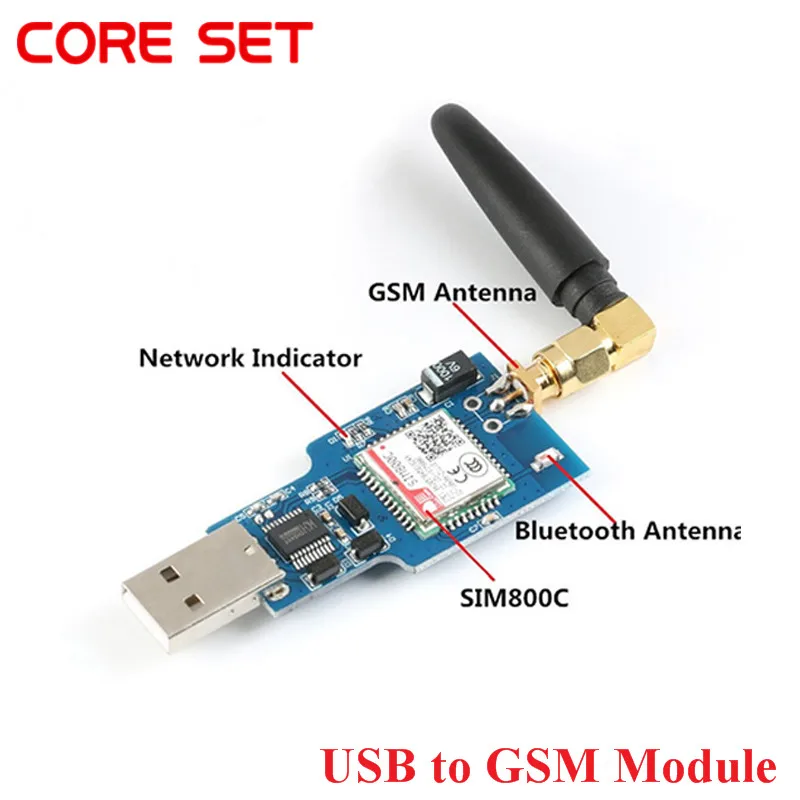 USB в GSM модуль GSM/GPRS SIM800C SIM800 модуль для беспроводной bluetooth-модуль SMS обмен сообщениями с антенной Quad-band