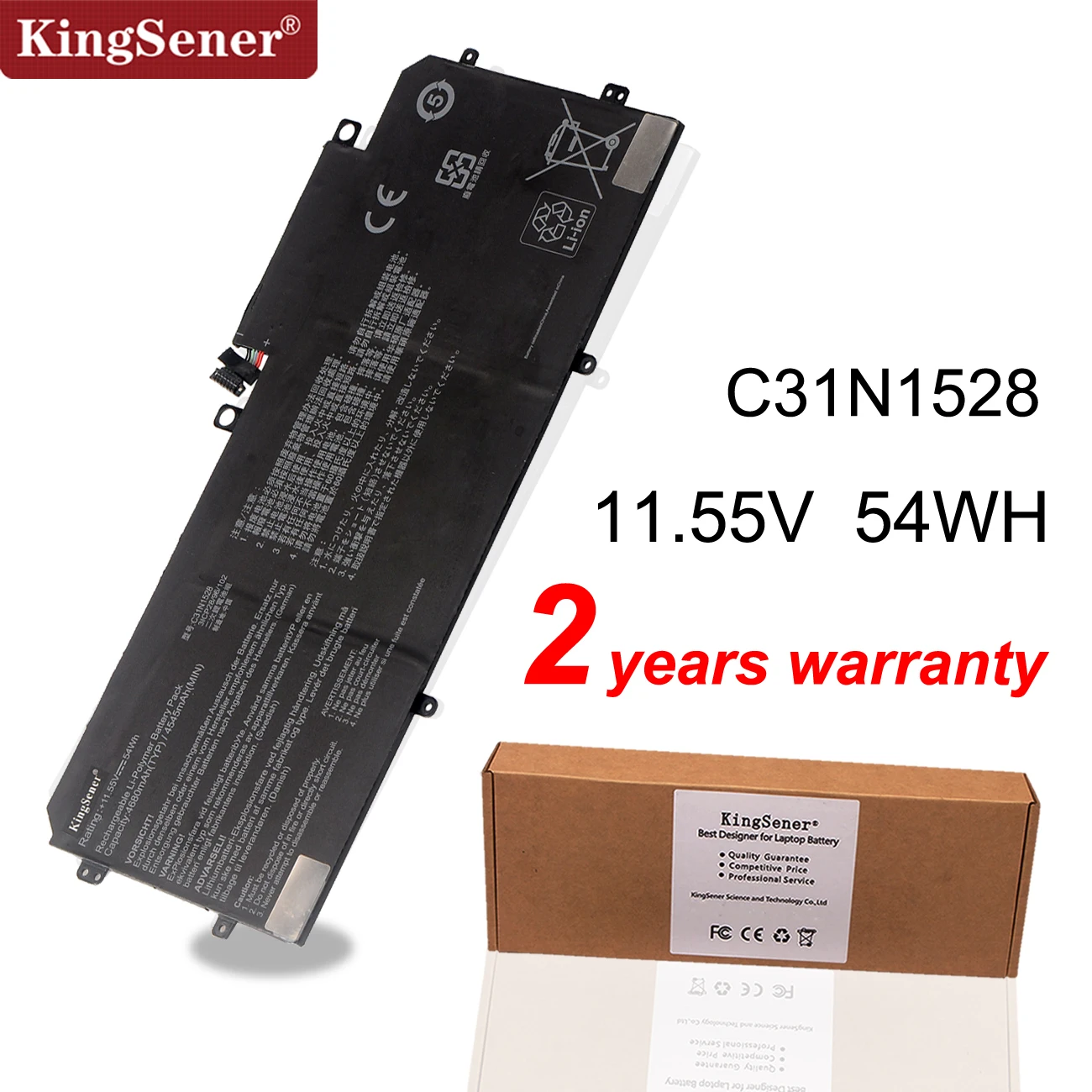 Kingsener-bateria do Portátil para Asus C31n1528 Ux360 Ux360c Série Ux360ca 3icp3 96 103 0b20002080100 11.55v 54wh