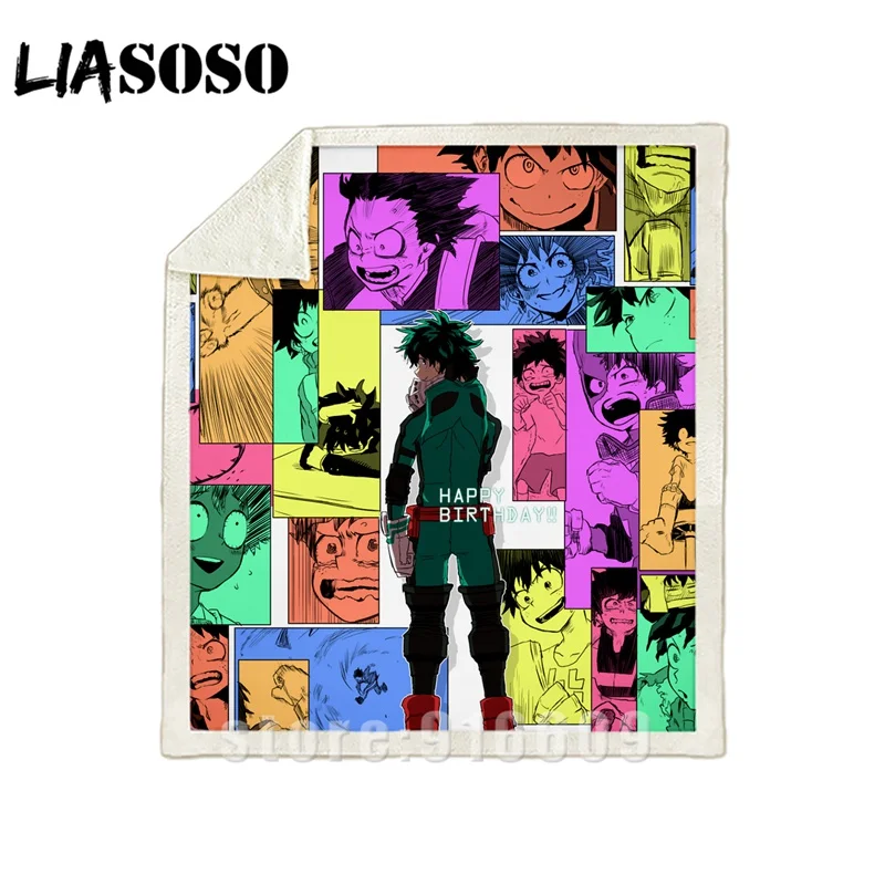 01 Диван-кровать с рисунком автомобиля My hero Academy Boku no hero офис Harajuku набивное Одеяло-покрывало для путешествий одеяло квилт для софы A30 - Цвет: 01