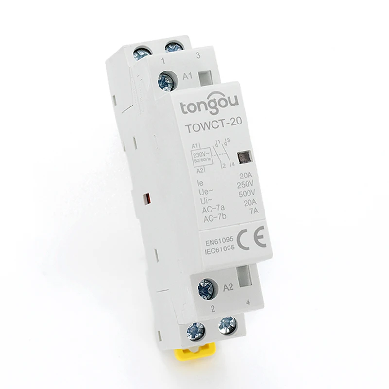 16A 20A 25A 2P 220/230V din-рейка AC контактор для дома отеля restorant 2NO CE CB