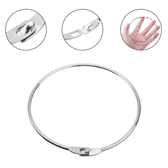 1pc 125mm Extra Large Heavy Duty Key Ring Split Ring Key Ring, Heavy Duty Key Ring