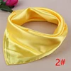 60cm*60cm Women Silk Feel Satin Square Scarf Small Plain Neckerchief Scarf Bandana 6