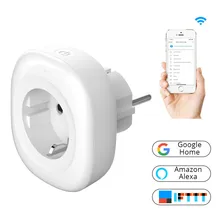 EU Wifi Smart Socket 5V USB Output with Mobile APP Remote Control can Works with Amazon Alexa Google Home for Smart home on sale 30 smart bio ethanol fireplace with remote control for modern home decoration style