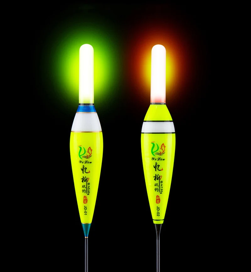 

1pcs Balsa Wood Glow Fishing Float LED Electric Float Light Fishing Tackle Luminous Electronic Float With Battery CR425 B314