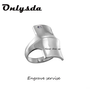

Polished High Quality Charm Jewelry ring men stainless steel Classic Ring Wedding Engagement For Women for Party Gift OSR577