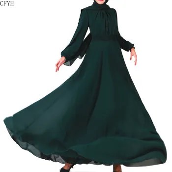 

Luxury Muslim Abaya Full Dress Formal Chiffon Elegant Cardigan Kimono Long Robe Gowns Jubah Middle East Eid Ramadan Islamic