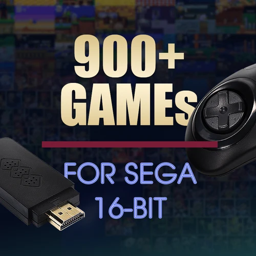 DATA FROG-Y2 SG 16 비트 4K 게임 스틱, MD Sega 미니 비디오 게임 콘솔 HDMI 호환 900 + 게임 Sega 제네시스/메가 드라이브 2