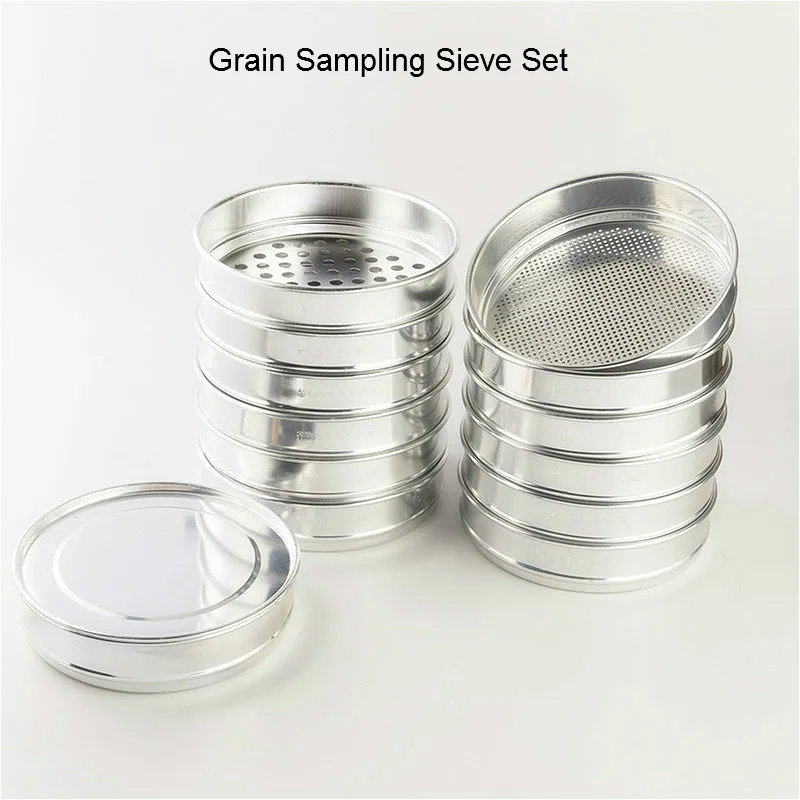 Сито для забора зерна набор алюминиевых круглых отверстий сито отбора зерна.