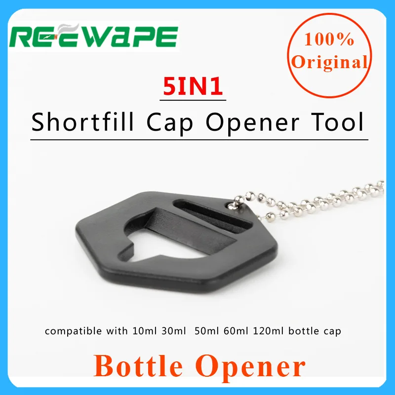 

NEW E cigarette vape tools Reewape 5IN1 Shortfill Cap Opener Tool skull & hexagon for Vape oil bottle opener Vape tools