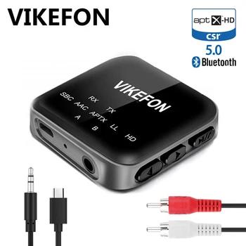 

Bluetooth 5.0 Receiver and Transmitter Aptx HD LL Handsfree Call 3.5 AUX RCA Wireless Audio Adapter For Car TV Speaker Headphone