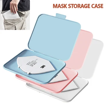 

Pink Mask Cover Blue Box Masks Cute Box To Store Masks Box Masks Save Delicate Saves Mask Practical Storage Box Face Mask