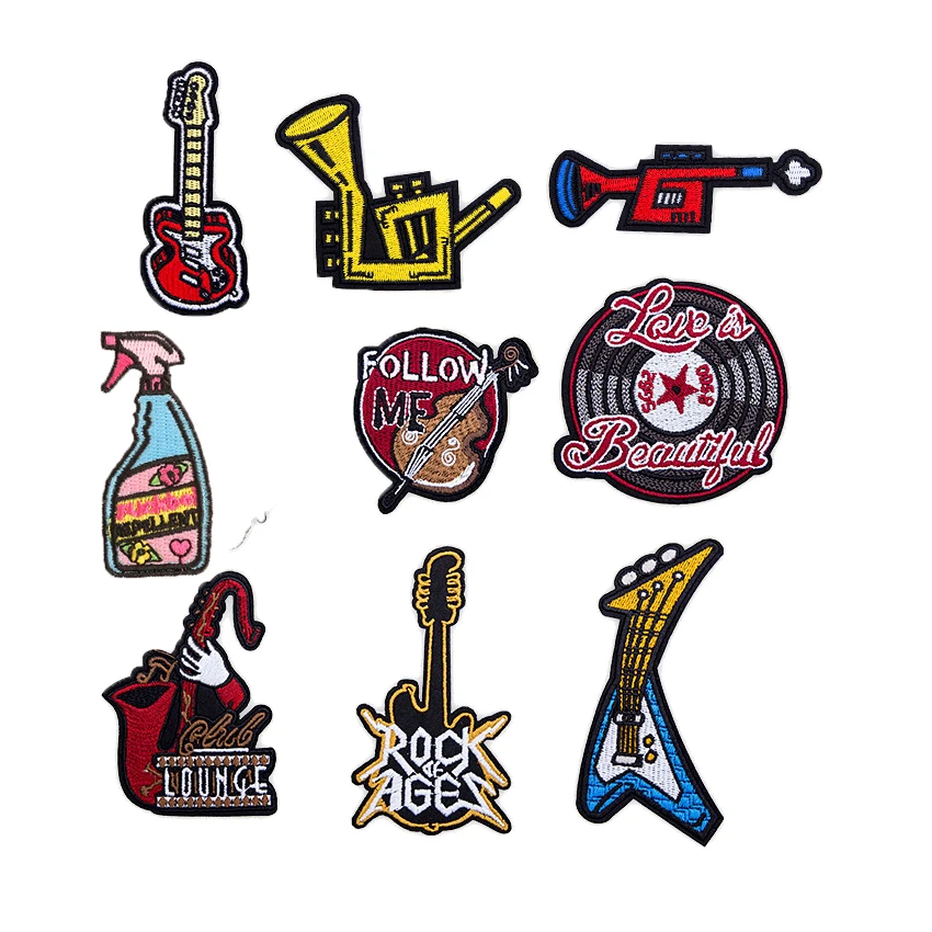 Новый Heavy Metal музыкальный инструмент патчи для футболки Утюг на платье с