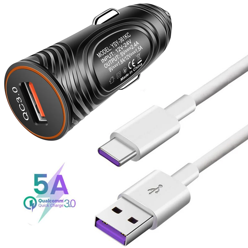 Кабель Micro USB Type C для телефона Huawei P smart Plus 2019 Mate 30 20 10 lite Y9 Y7 Y6 Y5 Prime QC 3 0 кабель