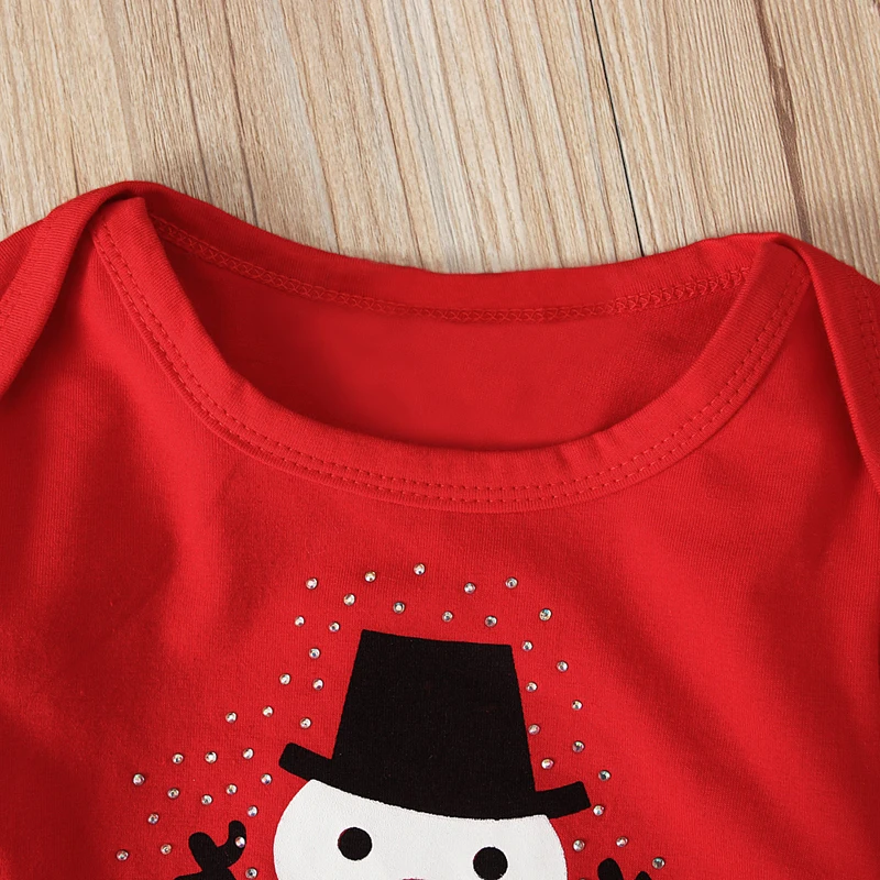 Rorychen My First Christmas/комбинезон для маленьких мальчиков; повседневная одежда для маленьких девочек; комбинезон с длинными рукавами для новорожденных+ Милая шапка одежда; комплекты