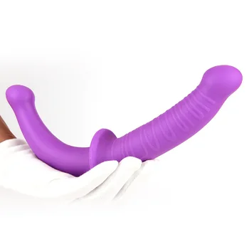 Strapon Dildo Realistic Sex Toys Double Head Soft Silicone Vagina Anal Masturbator Gay Lesbian Adult Sex Toys For Woman Lestbian 4