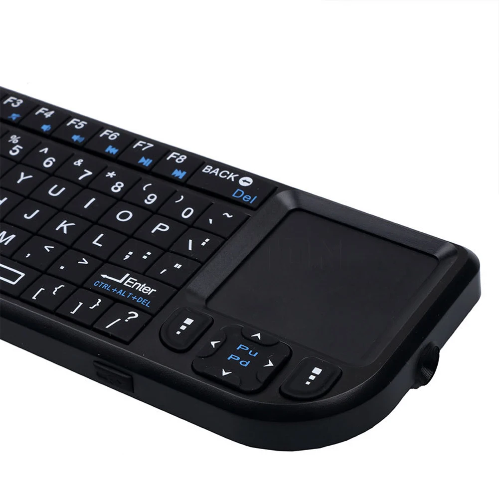A8 прочный ABS Мини с сенсорной панелью ТВ ПОДСВЕТКА 2,4 ГГц проектор Беспроводная Клавиатура Ручной многофункциональный USB приемник