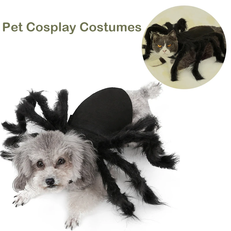 

Pet Costume for Cat Dog Pet Dogs Clothes Halloween Spider Cosplay Spider Bat Role Play Dressing Up Clothes For Party Christmas