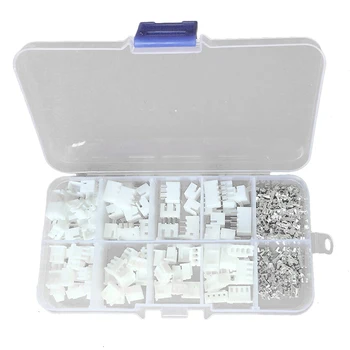 

250pcs JST XH 2.54mm Terminal Housing Header PCB Header Wire Connector With Box 2/3/4Pin And 2/3/4/5Pin