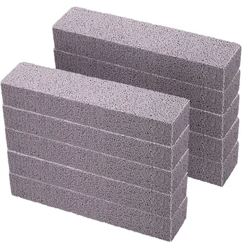 

10 Pieces Pumice Sticks Pumice Scouring Pad for Cleaning Grey Pumice Stick Cleaner for Removing Toilet Bowl Ring Bath 5.9 X 1.4