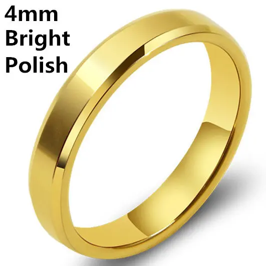 MOREDEAR 4mm 6mm 8mm Bright and Dull Polish Silver Color Titanium Ring For Men and Women Couple Ring 