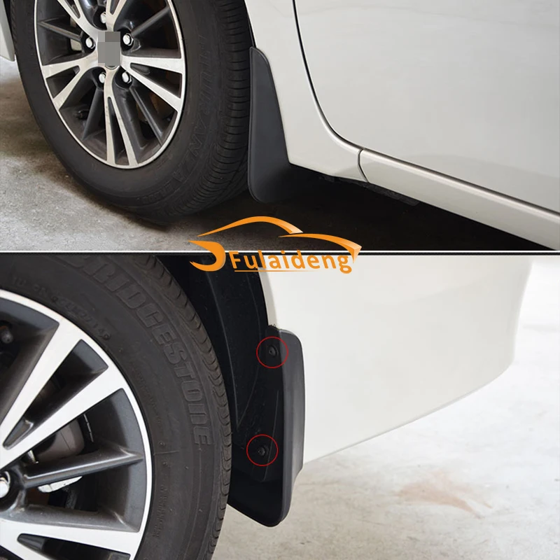 4pcs For Toyota Corolla- Sedan ABS Mud Flaps Splash Guard Mudguard Fenders Car Styling Accessories